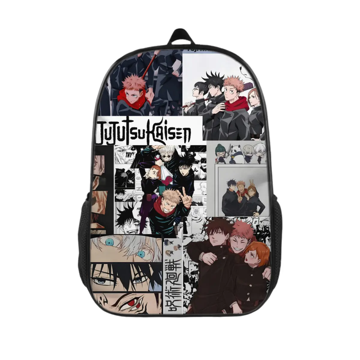 5-Minute Wash & Go! 17'' Stain-Resistant Jujutsu Kaisen Anime Backpack - Durable Fabric with Reinforced Stress Points