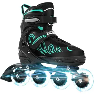 Inline Skates for Girls and Boys Ages 5-8 8-12 Light up Wheels, Adjustable Size Roller Skates   Adult Women Outdoor