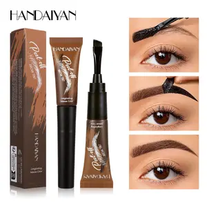 Handaiyan Eyebrow Dye Paste Waterproof Tinted Brow Gel Long-Lasting, Five Colors Available, Easy Peel off Formula, Perfect for Defined Brows