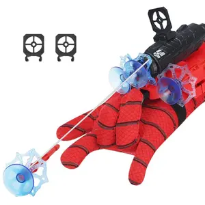 Children Spider Web Launcher Set, Web Spinner, Catch Small Objects, Rope Glove Launcher, Upgrade Aim Mirror, Hero Role Play Toy, Fun Decorative Kids Puzzle Game, Birthday Christmas Gift, Imaginative Play