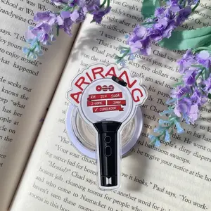 Kpop Lightstick Phone Grip Cute Concert Inspired Adjustable Phone Stand Holder For iPhone Samsung Kpop Fan Gift Accessory