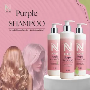 N Hair Purple Shampoo - 16 OZ Neutralizing Wash for Blonde Hair Care, Lavado Neutralizante, Does Not Dry Out Hair