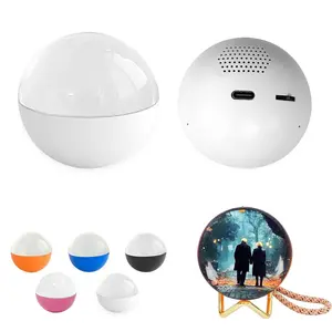 2.7inch crystal ball, video play electronic ball, round 3D ball playing videos and pictures round display for anniversary、birthday gifts, advertising display balls, electronic photo albums, Memories