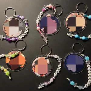 double sided kpop keychain