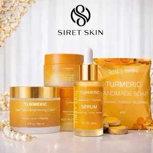 Sirèt Skin Turmeric Serum + Glow Set  Dark Spot Brightening Routine 5 pieces