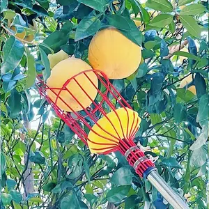 Metal High-Altitude Fruit Picker Claw Tool for Peaches Pears and Oranges, No Power Needed Garden Tool for Easy Harvesting, Garden Supplies