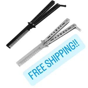 Butterfly KnifeStyle Steel Comb