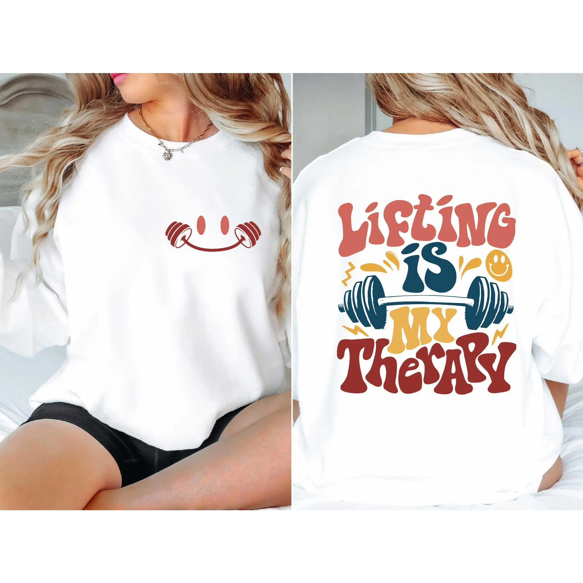 Lifting Is My Therapy Shirt,Funny Gifts For Gym Lovers,Workout Shirt,Funny Weightlifting Shirt,Gym Hoodie,Fitness Mom Gift