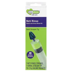 Ezy Dose Self-Care, Neti Rinse, Nasal and Sinus Rinse Kit , 12 Piece Kit