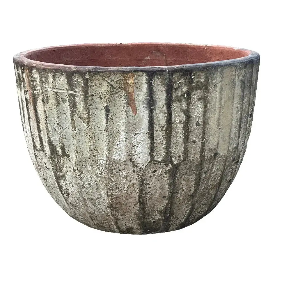 Vietnamese Low Ribbed Planter - Large