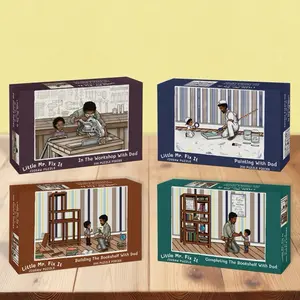 Little Mr. Fix It Jigsaw Puzzle Set of 4, 200-pieces per box (12" by 18")