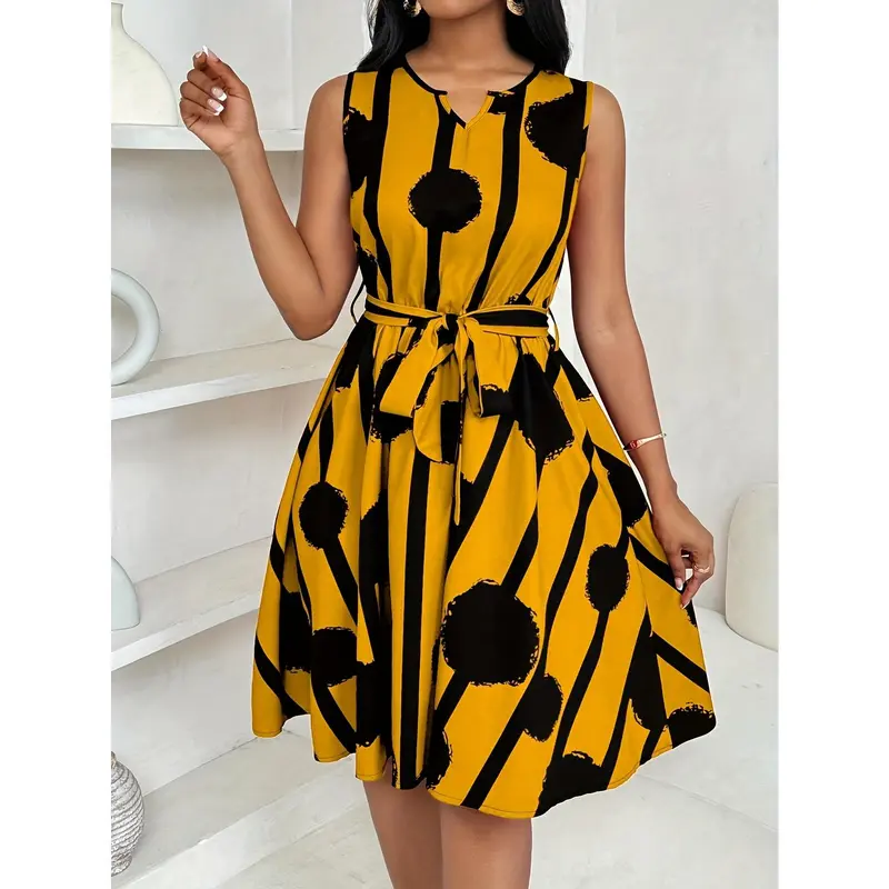 summer dress with sleeves and tie waist - TikTok Shop