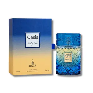 Risala Oasis Fruity Oud Eau De Parfum 3.4FL.OZ Leather Woody Labdanum Saffron