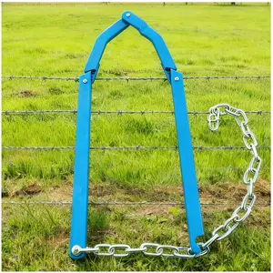 Fence Fixer, Fence Stretcher,Heavy Duty-Barbed Wire Fence Tools,Barb Wire Stretcher(SkyBlue, Large)