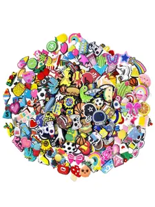 50pcs Mixed Color Shoe Charms Decor, Cute Crocodile Design, PVC Material, Perfect for Commuting, Park Walks, Shopping, All Ages Birthday Gift