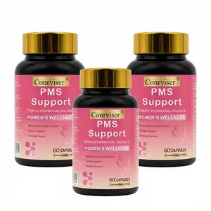 Conrviser PMS Relief Hormonal Balance Formula with Vitamin B6 for Mood Swings Fatigue & Bloating 60 Women's Wellness Capsules for Hormonal Balance and PMS Support Bathroom Healthcare Bathroom