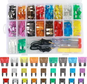 Fuse Assortment Kit, 306pcs Car Boat Truck SUV Automotive Assorted Replacement Blade Fuses Standard & Low Profile Mini-2A 5A 7.5A 10A 15A 20A 25A 30A 35A with Fuse Puller Circuit Tester