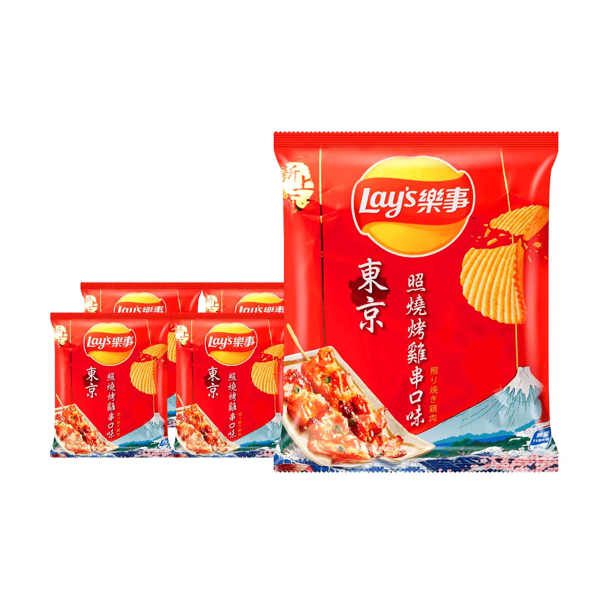 Lay's Taiwan Tokyo Grilled Chicken Skewer Potato Chips 34g (5 Pack) - Authentic Taiwanese Snack Lay's Taiwan Tokyo Grilled Chicken Skewer Potato Chips 34g (5 Pack) - Authentic Taiwanese Snack