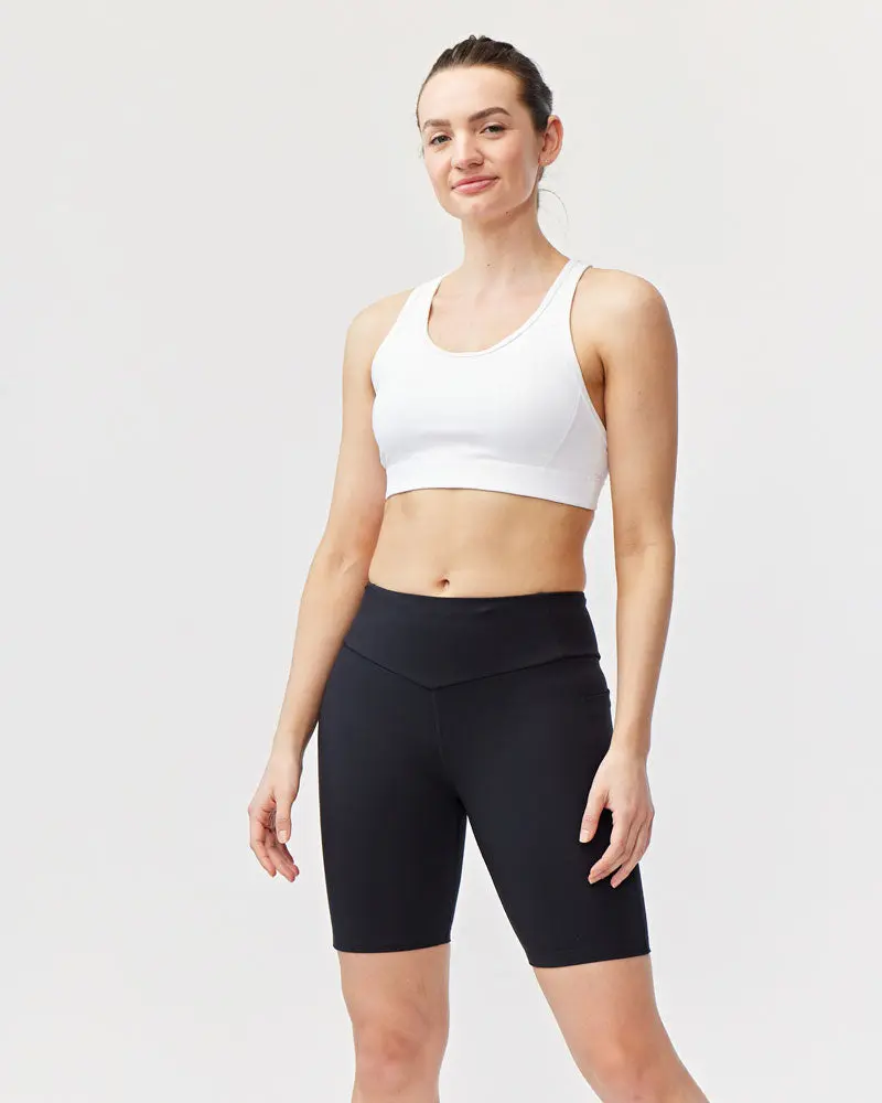 Go Again Bike Short 8" - Summer Women's Compression Shorts with Drawcord Waistband & Side Pockets for Maximum Comfort