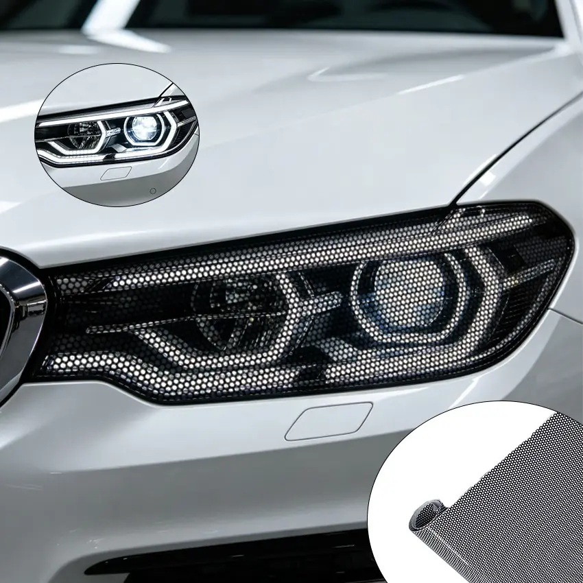 Car Headlight Stickers, Motorcycle Light Stickers, Durable Vinyl Waterproof Self-Adhesive Car Accessories, Universal Car Decals, Decal for Cars