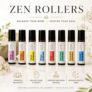 ZenRollers | aromatherapy | stress | anxiety | sleep | energy | focus | depression | Head tension | Grief | Balance your Mind, Soothe your Soul
