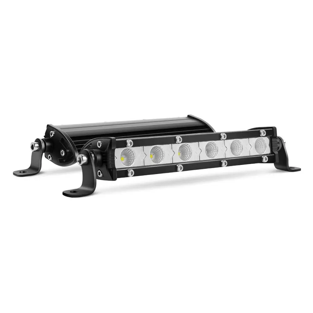 Nilight 2PCS 7-Inch 18W Ultra-Slim Single Row LED Light Bars, Off-Road Driving Lights for 4x4 Jeeps, Trucks, Led Car Lights