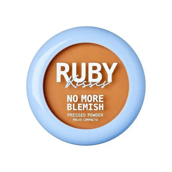 Ruby Kisses No More Blemish Powder Foundation, Oil Control Cosmetic for Oily Skin with Buildable Coverage and a Semi-Matte Finish, Concealer & Foundation, Foundation Routine