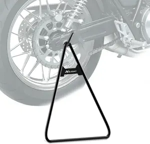 Nilight Universal Triangle Side Kickstand Holder for 80-500cc Supermoto & Motocross Bikes, Black Motorcycle Parts & Vehicle Accessories