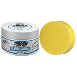 Jue-Fish White Shoe Cleaning Paste Powerful Stain Removal Cleaning Paste No-Wash Sports Canvas Shoes Cleaning Stain Remover