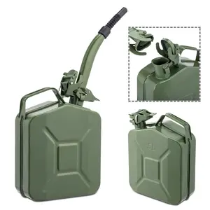 5L 0.6mm American Oil Barrel Army Green With Inverted Oil Pipe for Automotive Repair Kit & Maintenance