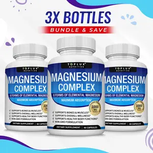 Toplux 8-in-1 Magnesium Complex Supplement Multi Types Magnesium