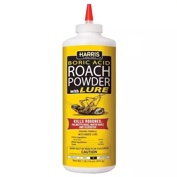 Harris 16 oz. Roach Killer Powder 99% Boric Acid with Lure