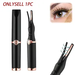 Electric Eyelash Curler Upgrade Version, Heated Ladies Beauty Eyelash Curler, Mini Electric Eyelash Curler with 3 Heat Modes, Fast Heating Lash Curling Clip Tool, Curl Lashes, Glam