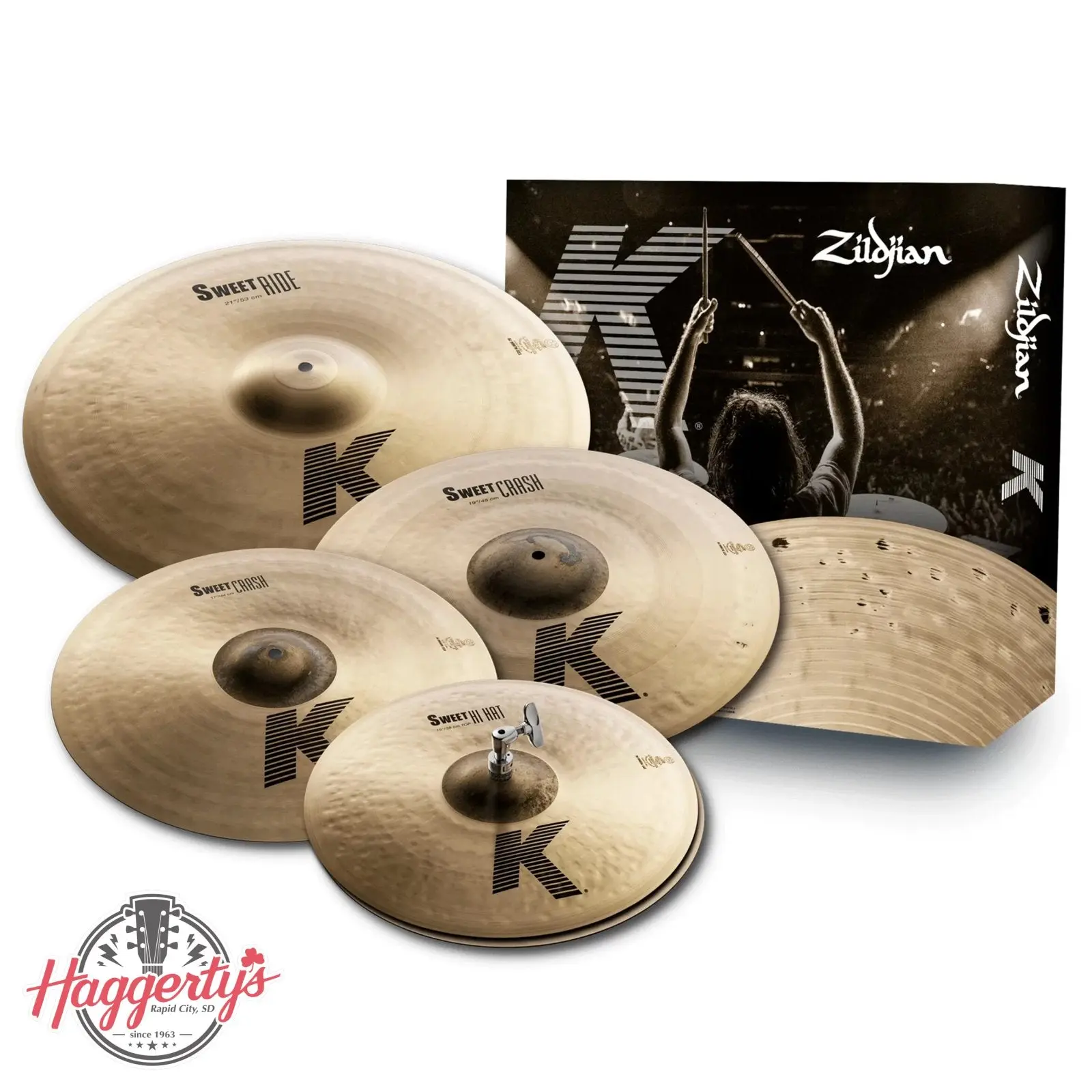 Zildjian K Sweet Cymbal Set 15/17/19/21 inch