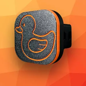 Orange Duck 2" Tow Hitch Receiver Hidden Key Cover