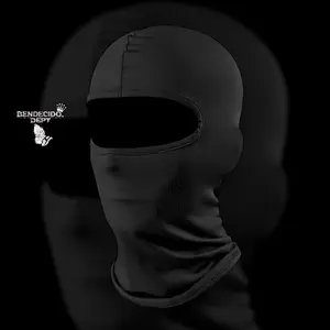 Bendecido Dept Black Blank Ski Mask - Unisex Outdoor Accessory