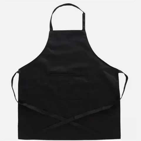 Pocketed Solid Color Black Unisex One-Size Aprons (10-Piece Set), Waitress Waiter Kitchen Aprons for Home Supplies, Restaurant Staff Use, Waitress Waiter Apron, Kitchen Apron