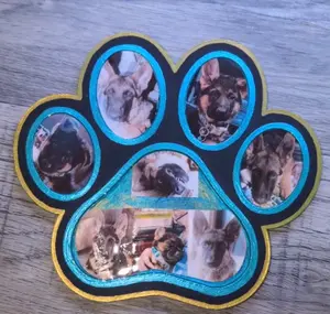 Personalized Pet Memorial Custom Pet Paw Plaque - Hand-Painted