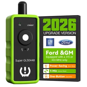 VXDAS Super GL50448 2-in-1 TPMS Relearn Car Tool for Ford/GM Group, Tire Sensor Reset & Activation with Model Switch for Buick, Cadillac, Chevrolet, GMC, Lincoln, Mazda, Car Tools tiktokshopspringglowup,summervibes