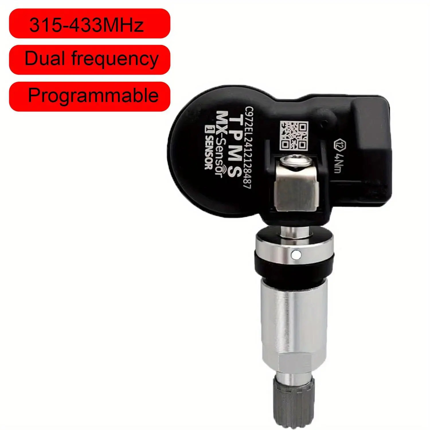 Universal Programmable TPMS Programming Tool - Dual-Frequency 315-433MHz 2-in-1 Overseas Version Automotive Tire Pressure Sensor Detector, TPMS Tool, Tire Gauge Accessory