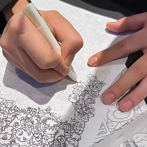 100 Sheets Stress-relieving Pen Control Drawing Practice, Suitable for Adults to Relieve Boredom and Stress at Work by Copying Various Patterns. Ideal for Beginners in Drawing, It Helps Train Concentration and Observation Skills. Perfect Gift.