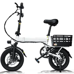 500W Motor Folding E-Bike , 18MPH 20+ Miles PAS Range Bikes, Ebike 14" Adults Electric Bicycle, 36V 12Ah Removable Battery Electric Bike,  Men's and Women's Adult E-bike,UL 2849 Certified