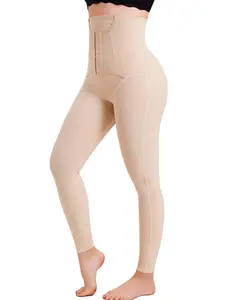 Women's High Strength Stretchy Slimming Waist Cincher Pants, Adjustable Buckle, High Waist, Plain Pattern, Casual Style, All Seasons