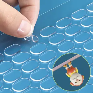 400pcs Transparent Dual-Sided Adhesive Points, Removable Sticky Points, Museum Glue Sticks, Poster Adhesive, DIY Party Decorations