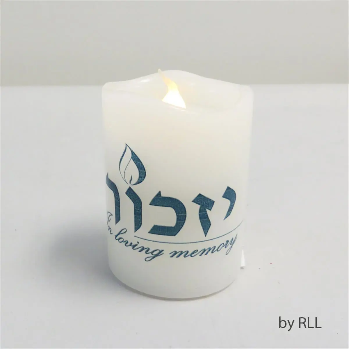 Rite Lite 2.5 in. LED Flameless Yizkor Memorial Candle, Home Decor, Room Decor, Flameless Light for Memory Tribute
