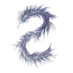 Lavender Wreath Set, Soft Artificial Lavender Vine, 5.8 Feet Long, Ideal for Wedding Arch & Farmhouse Decor