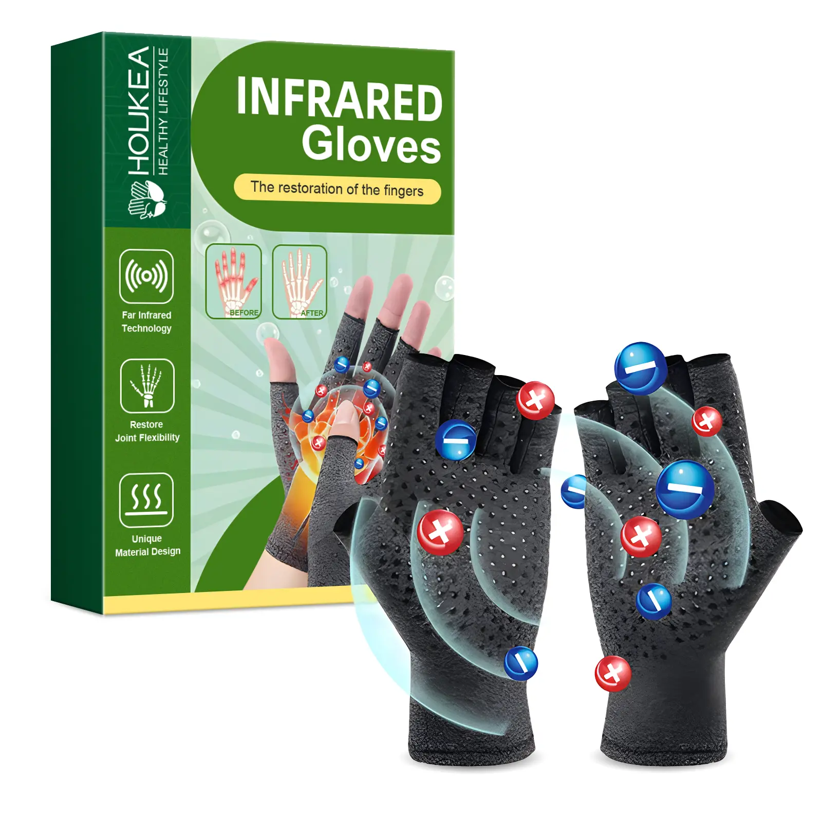 Houkea Joint Support Gloves, Fashion Accessories for Relieving Thumb Stiffness, Finger Joint Soreness and Swelling Discomfort, Healthcare, Relief, Prop 65 Safe, Thumb Joints