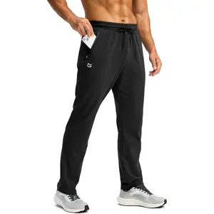 Men's Fleece Lined Winter Pants with 3 Zipper Pockets Warm Athletic Joggers Workout Running Sweatpants for MenGift