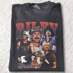 Riley Green Comfort Colors T-Shirt, Retro 90S Riley Green Vintage Shirt, Gift For Women and Man Unisex Womenswear Streetwear Top