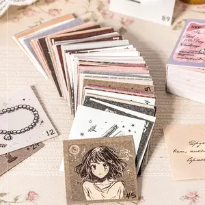 100 Pcs Elegant Girl Diary Stickers Set, Art Stickers, DIY Sticker Paper, DIY Handmade Journal Decorative Accessories, Perfect for Scrapbooking & Creative Projects, Sticker Cards, Craft Kits, Crafting Kit, Scrapbook Materials